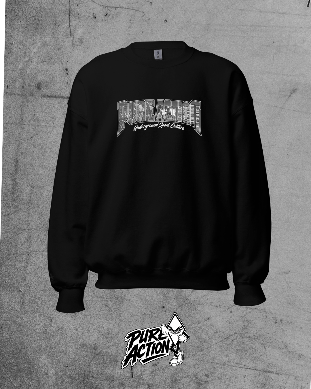 Pure Action - Underground Crewneck black