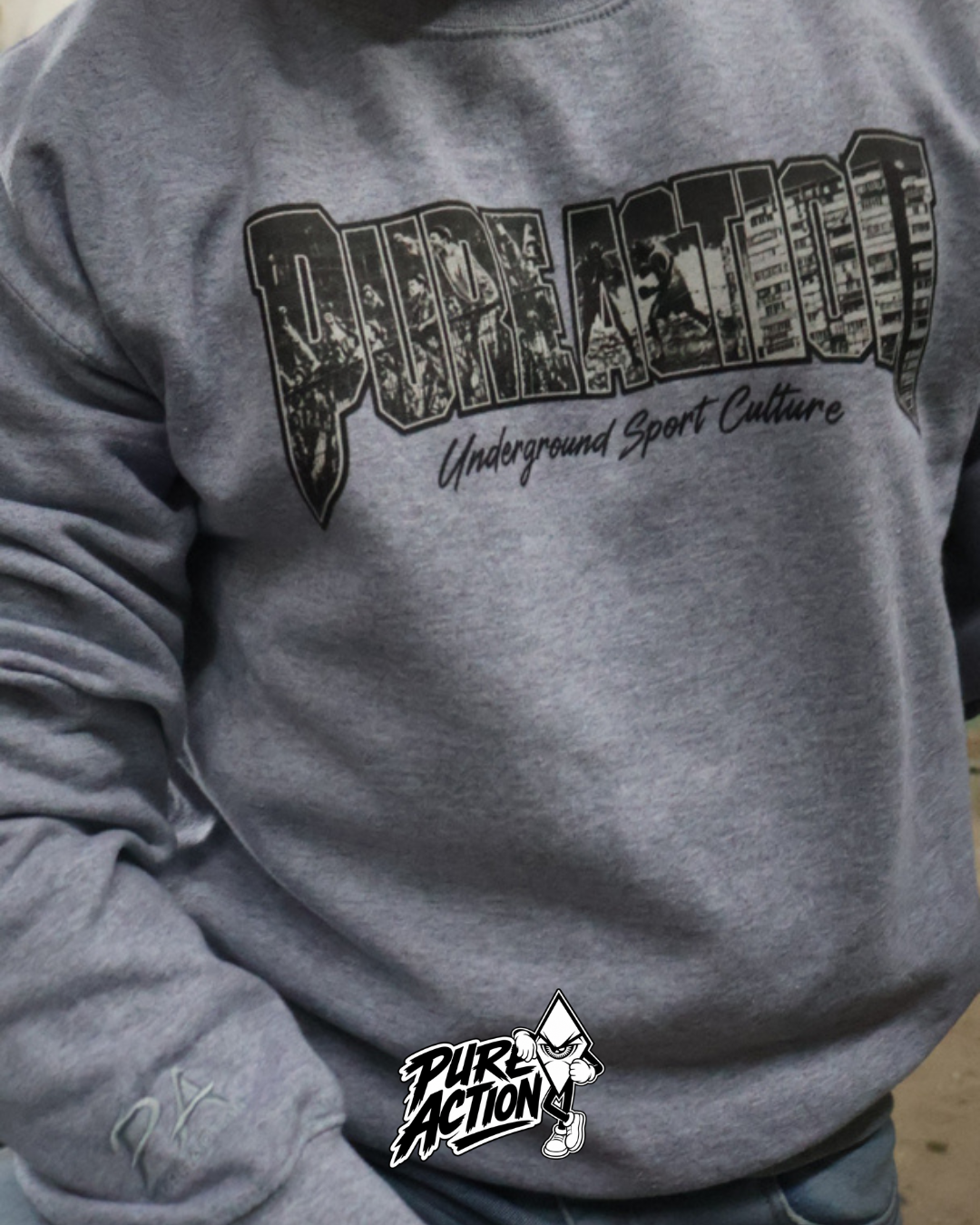 Pure Action – Underground Crewneck Grey