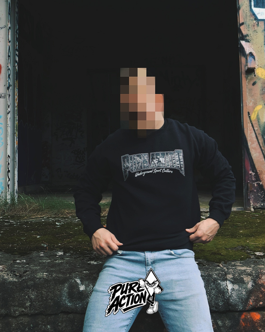 Pure Action - Underground Crewneck black